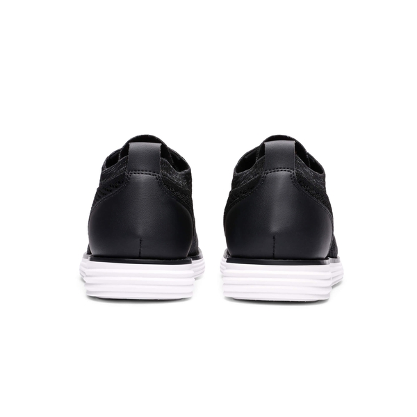 [KnitFlex Breeze+] Men's Breathable Mesh Oxford Sneakers - BLACK GREY - 4